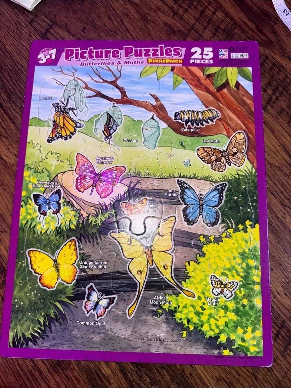 Puzzlepatch Butterflies & Moths 3-in-1 Butterfly Puzzle 25 Pieces C1.Bk.L